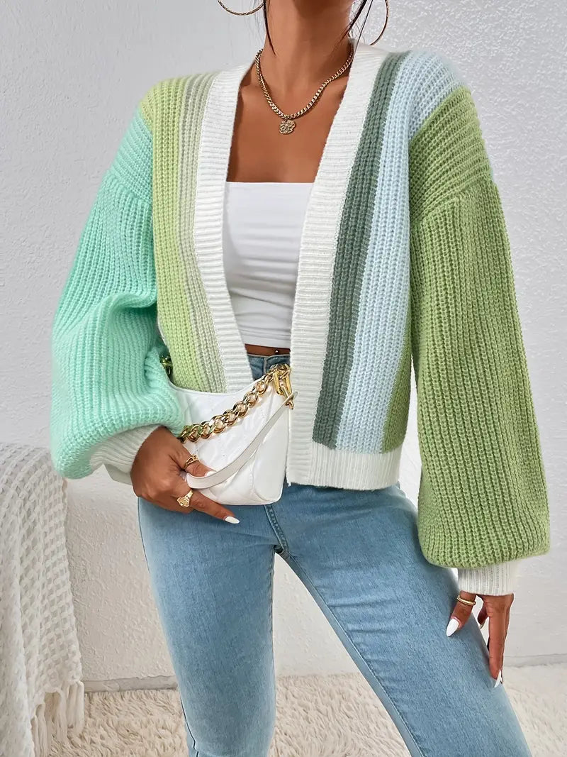 Lucid Block Knit Cardigan