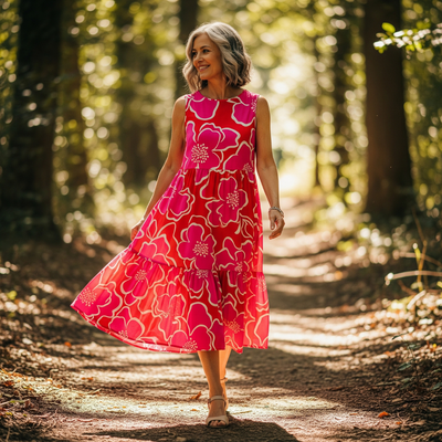 Elaine™ | Sleeveless Day Dress