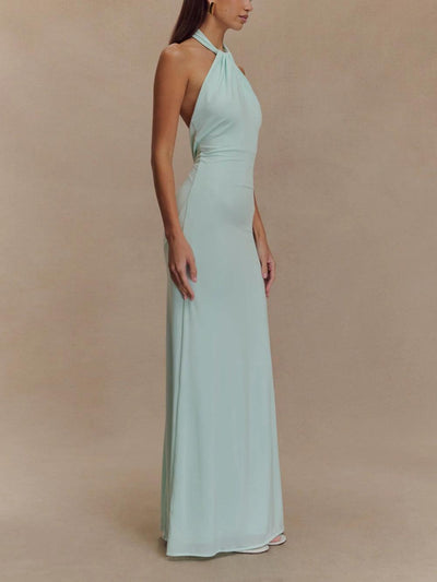 Elaine | Halter Neck Maxi Dress
