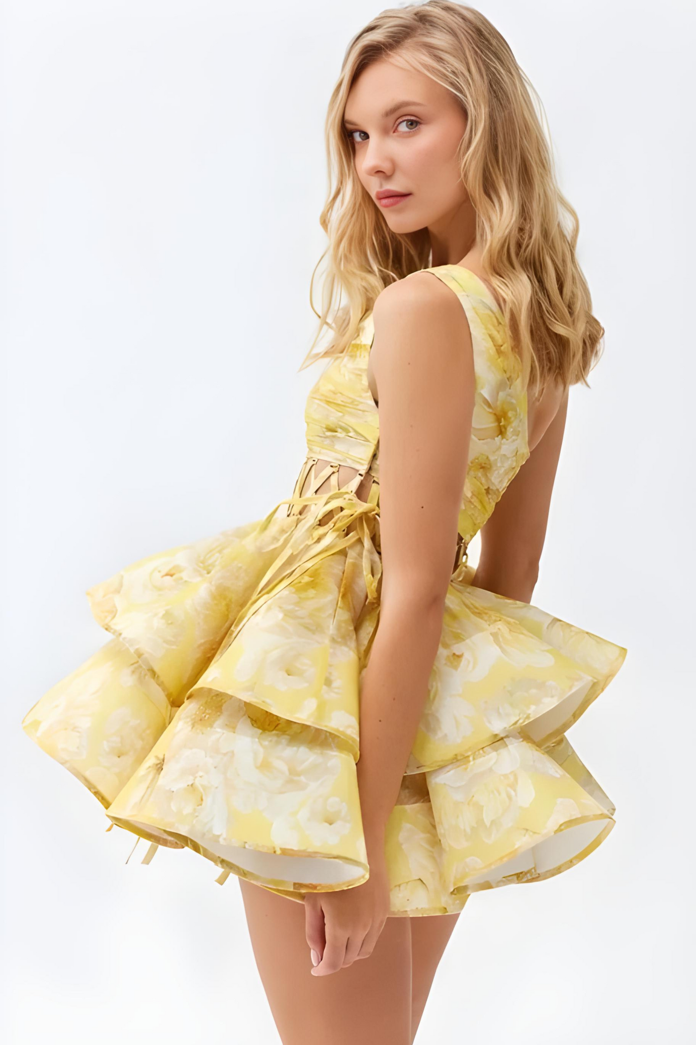 Daphne | Floral One Shoulder Mini Dress