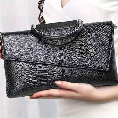 Celeste | Luxury Handbag with Crocodile Pattern