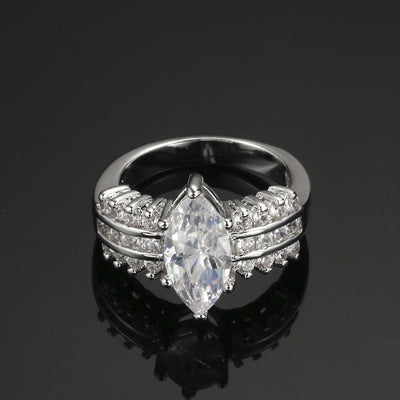 Odette Mercer Ring | White Gold 16k