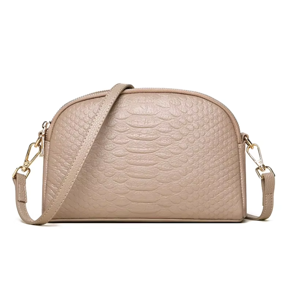Isabella | Mini Crossbody Bag in Faux Leather with Crocodile Look
