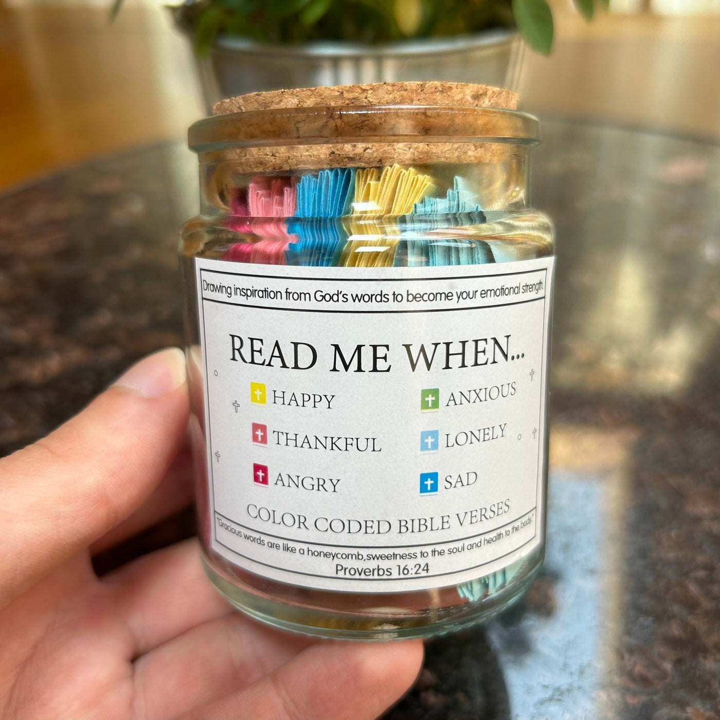 SpiritPearl™ Faith Jar — Your Daily Dose of Peace, Hope, and Strength in Every Verse