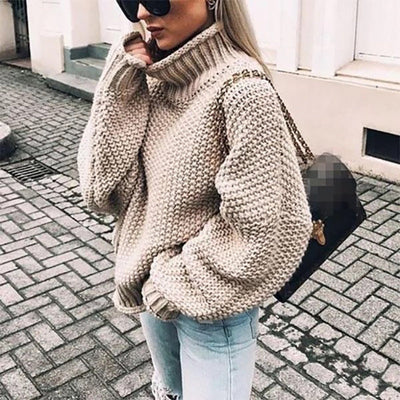Bella | Women’s Chunky Knit Turtleneck Sweater