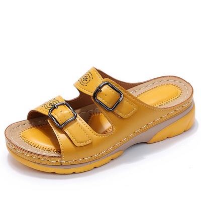 Orthopedic Leather Sandals by Avencea – Optimal Comfort and Support for Pain-Free Walking