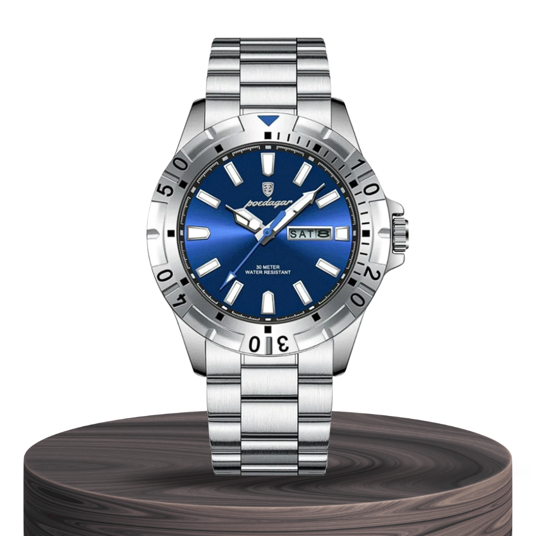 Maverick | Sporty Rotating Bezel Stainless Steel Watch