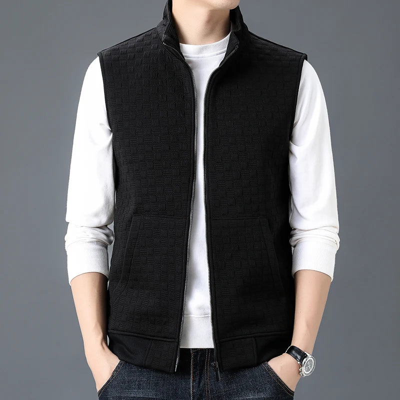 Vitro Checkered Knit Vest