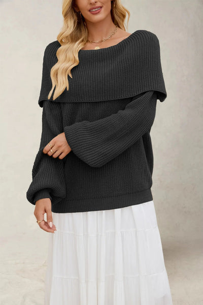 Leona Off-Shoulder Knit Pullover