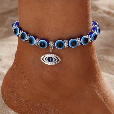 Saphira Evil Eye Charm Anklet