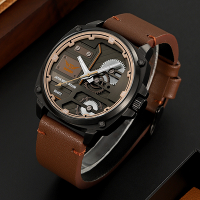 Quartz Leather Men's Watch™