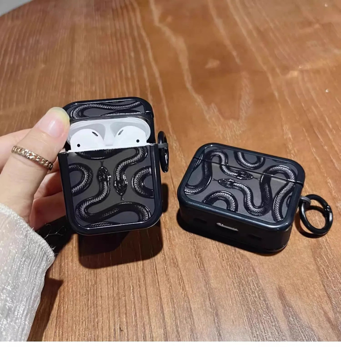 Serpent Motif Airpods Case