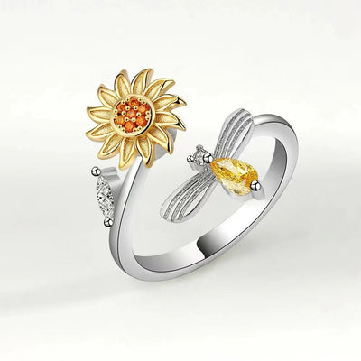 Bloom & Bee Zircon Ring