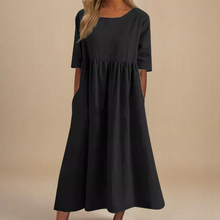 AMARIS | ELEGANT LOOSE-FIT MAXI DRESS