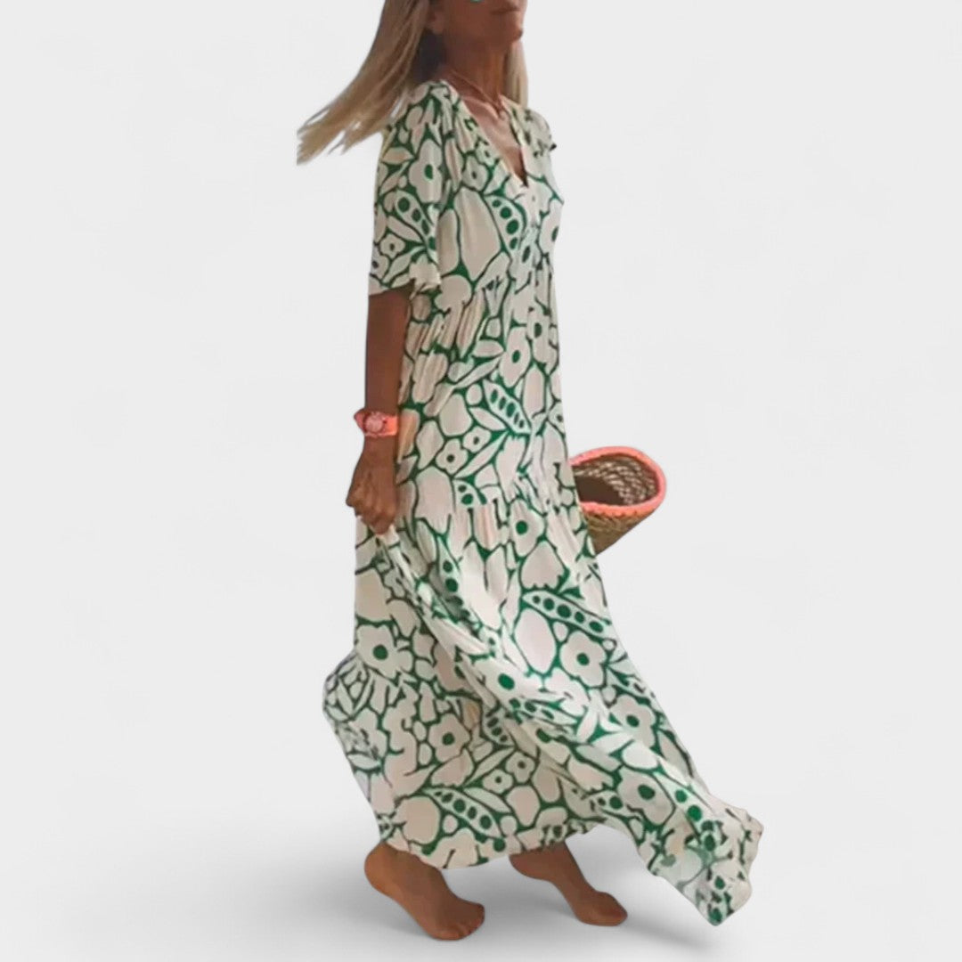 CHRISTIE | RELAXED FLORAL MAXI DRESS