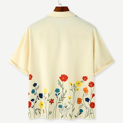 Floral Summer Collar Shirt