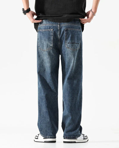 Rigid Washed Denim Jeans
