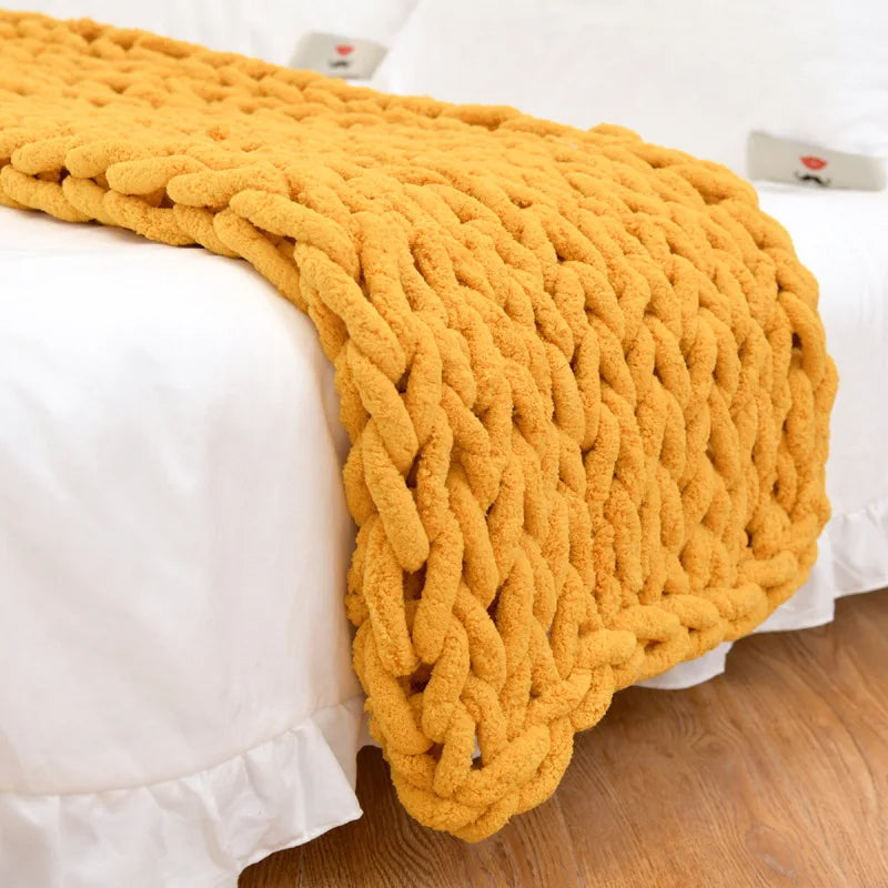 Knot & Nest Chenille Throw Blanket