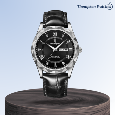 Brody | Elegant Leather Strap Quartz Watch