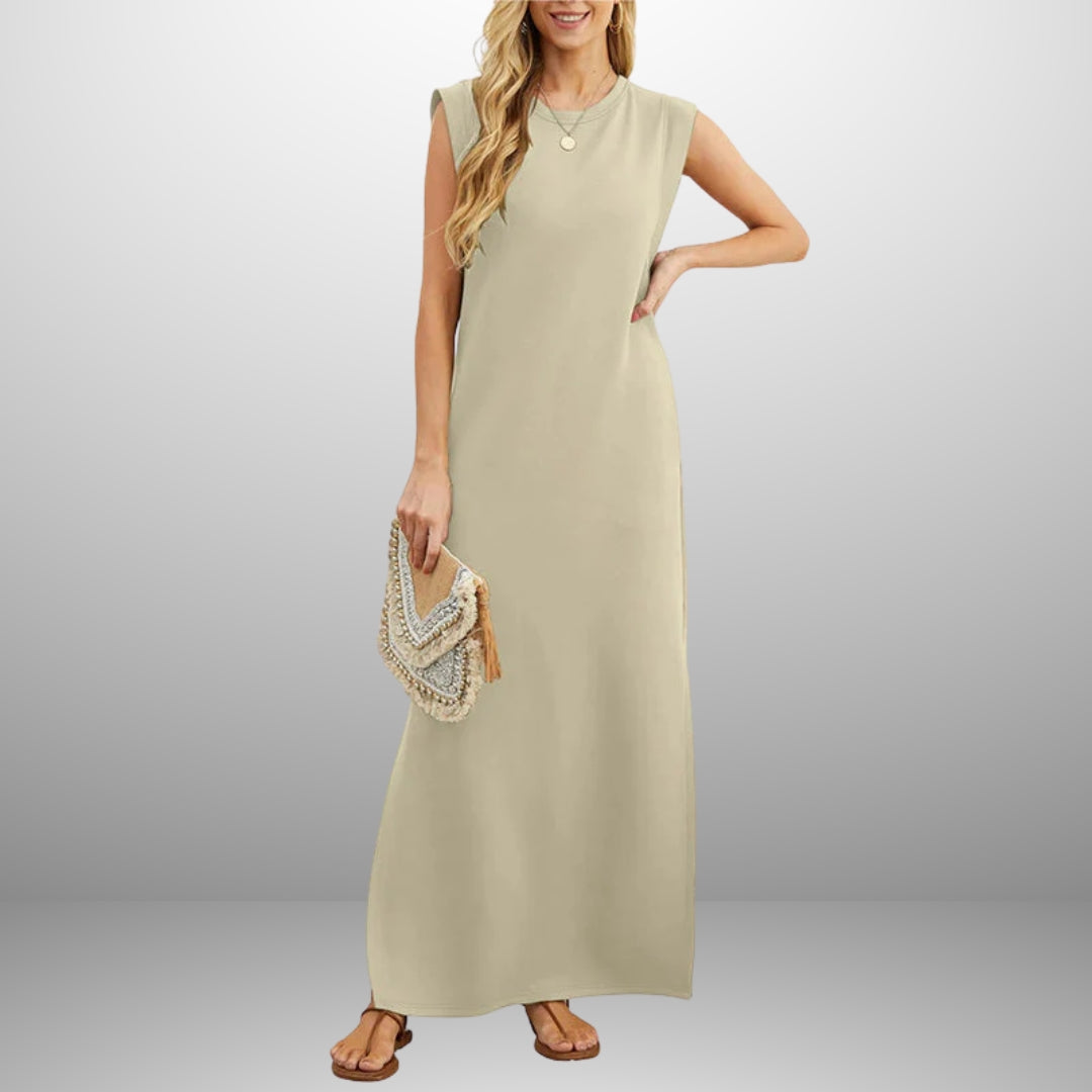 Olivia | Long Flowing Wrinkle-Free Dress