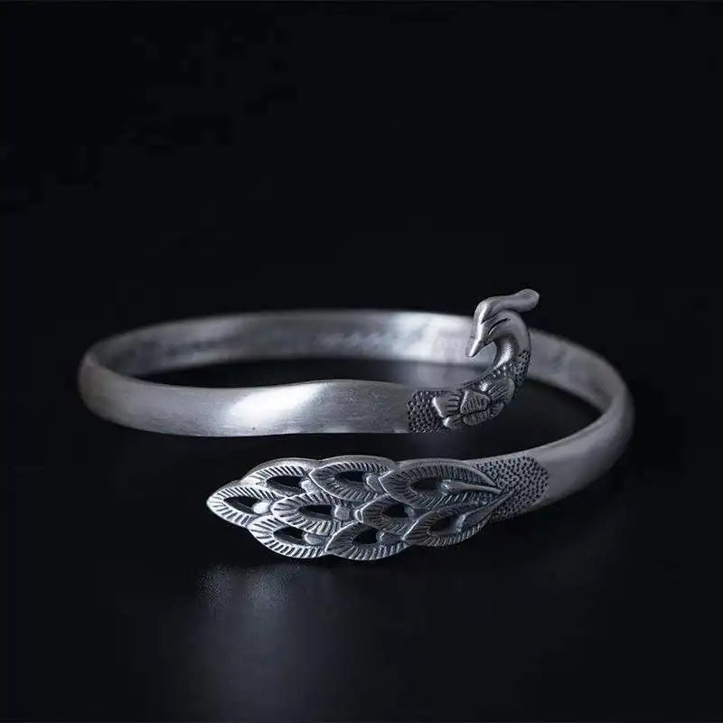 Imperial Peacock Cuff Bracelet