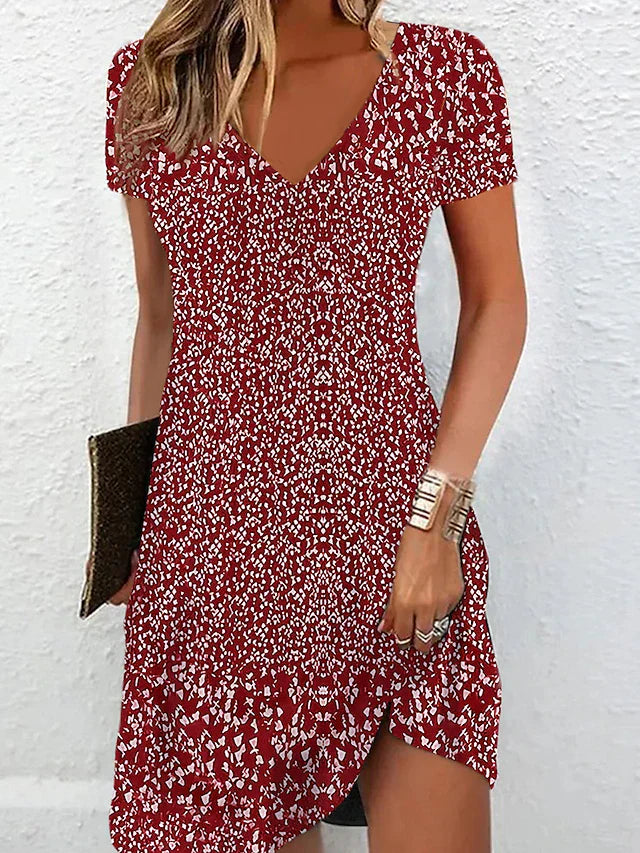 Avencea | V-Neck Summer Dress