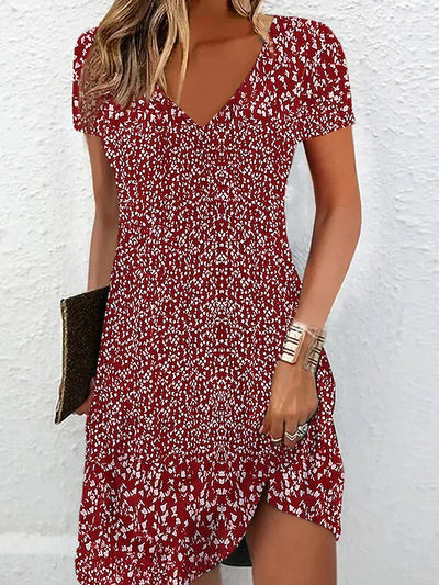 Avencea | V-Neck Summer Dress