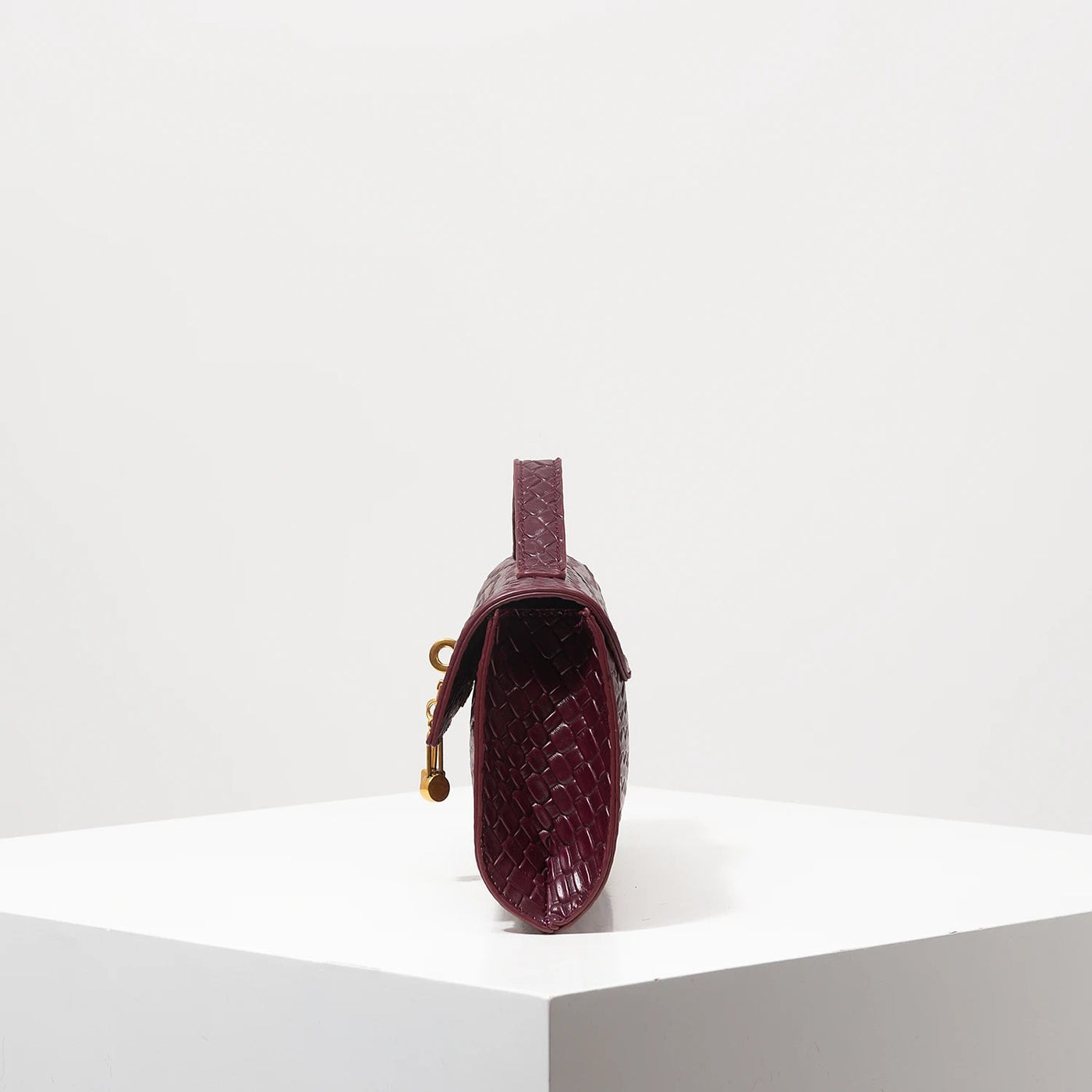 Venezia Woven Baguette Clutch