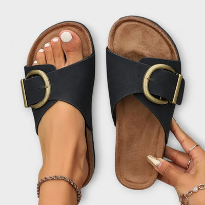 Amber | Orthopedic Sandals (Black)