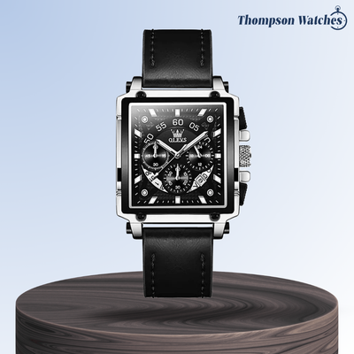 Joseph | Stylish Men’s Chronograph Watch with Unique Square Case | 42x45mm