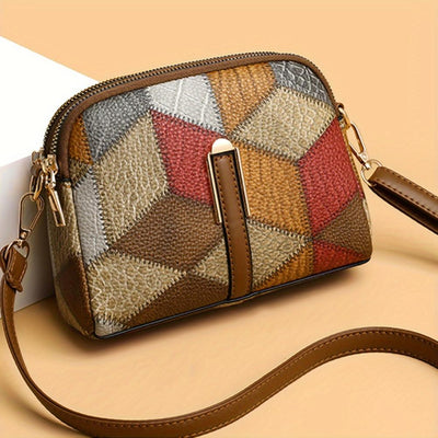 Luna | Mini Crossbody Bag in Patchwork Design