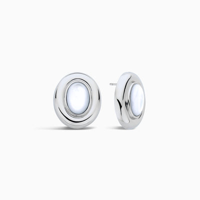 Giselle Pearl Earrings | White Gold 14k