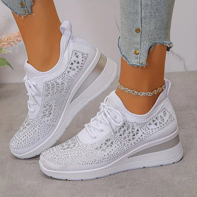 Hannah | Orthopedic Sneakers with Sparkling Rhinestones