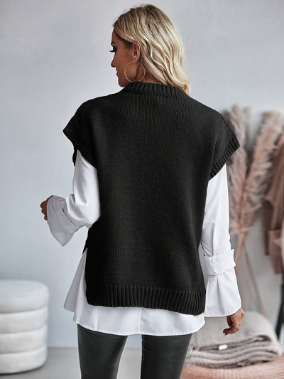 Marie™ | Classic Cable Knit Vest