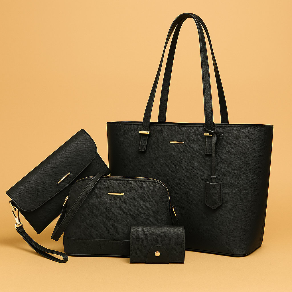 Ashby - Versatile 3-Piece Leather Handbag and Shoulder Bag Set