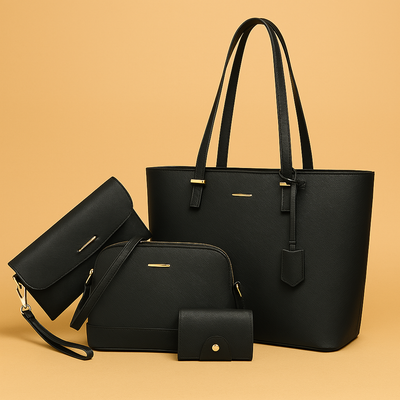 Ashby - Versatile 3-Piece Leather Handbag and Shoulder Bag Set