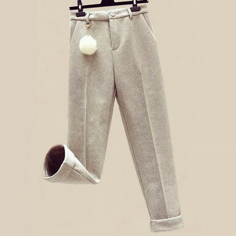 3-Piece Winter Set for Women with Jacket, Turtleneck Sweater and Pencil Pants