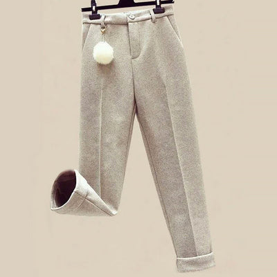 3-Piece Winter Set for Women with Jacket, Turtleneck Sweater and Pencil Pants