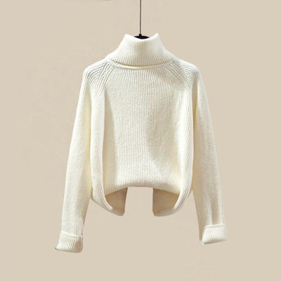 3-Piece Winter Set for Women with Jacket, Turtleneck Sweater and Pencil Pants