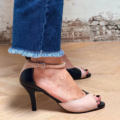Leara | Elegant Open-toe Heels