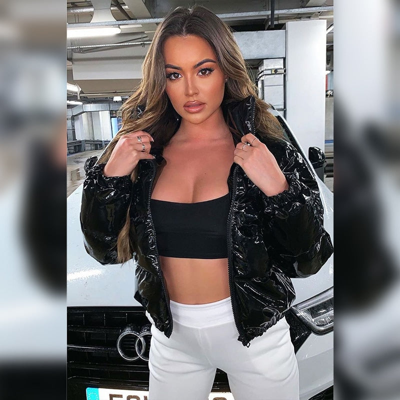 Avencea | PU Leather Winter Coat - Stylishly Bundle Up for Cold Days