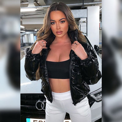 Avencea | PU Leather Winter Coat - Stylishly Bundle Up for Cold Days