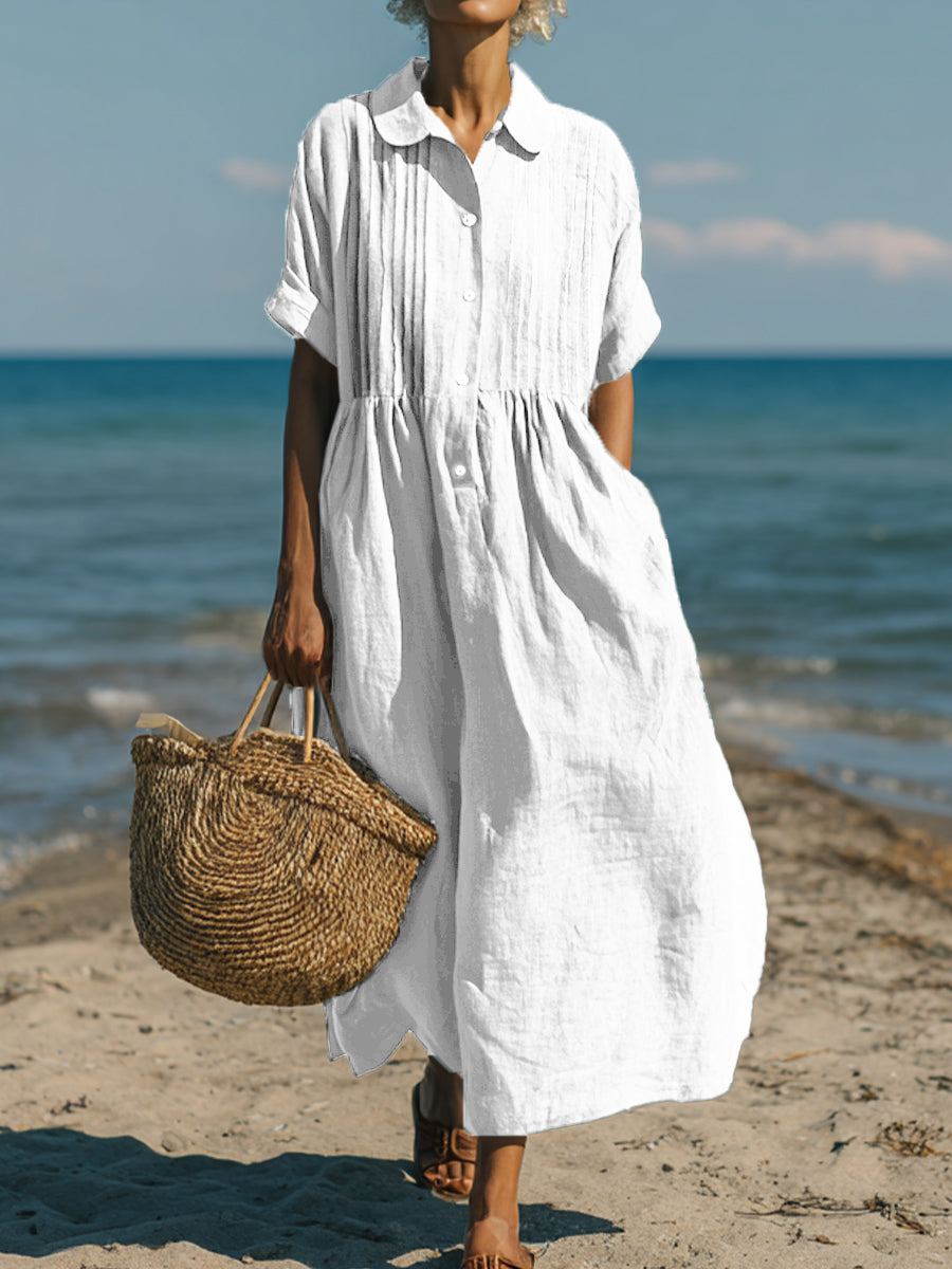 Elise | Timeless Cotton-Linen Dress