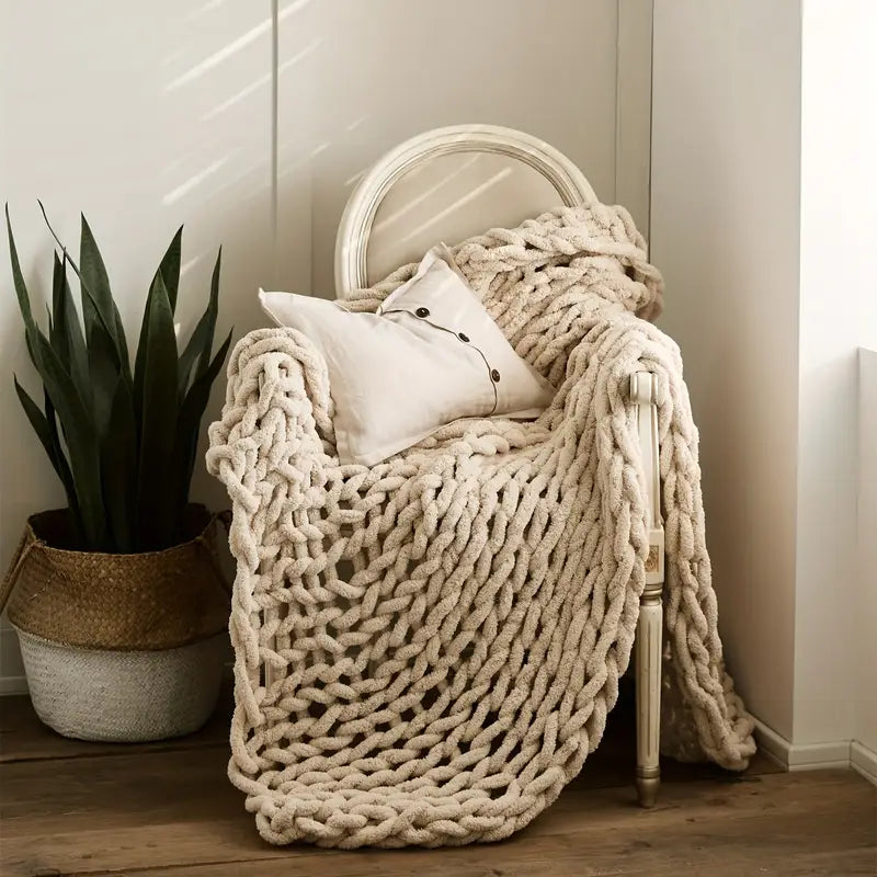 Knot & Nest Chenille Throw Blanket