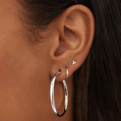 Noa Serane Earrings | White Gold 14k