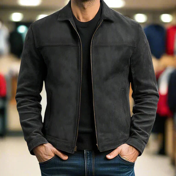 Mcmillan - Leather Jacket With Zipper