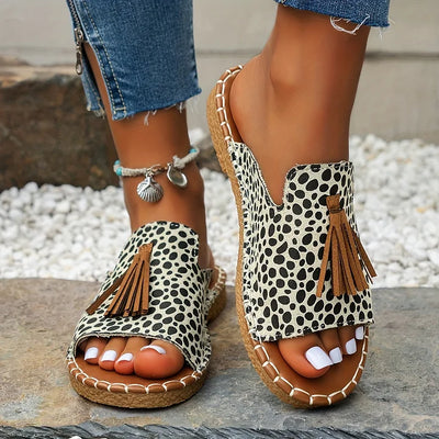 Edith | Boho Tassel Sandals