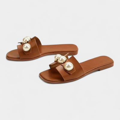 Zapatillas Planas de Perlas