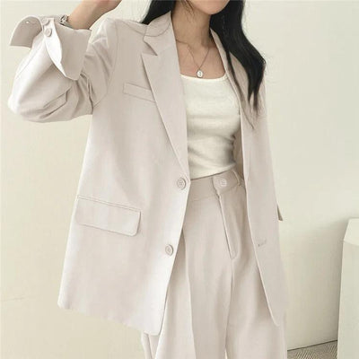 Hailey | Women’s Tailored Suit Set with Long Blazer