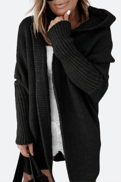 Avencea Oversized Cardigan with Hood for Women